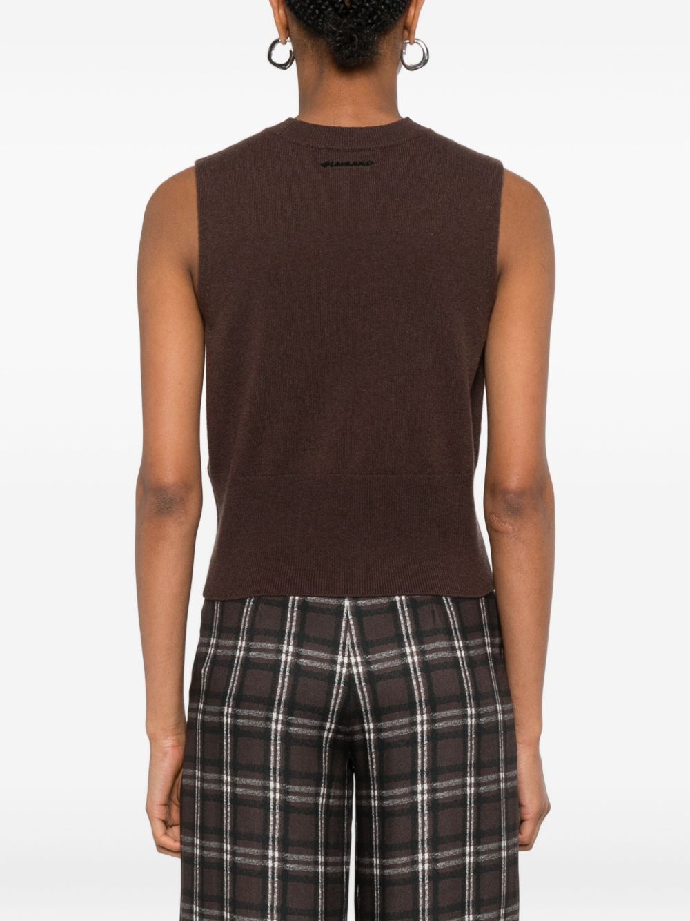 ERMANNO Sleeveless Floral Sequin Knit Top