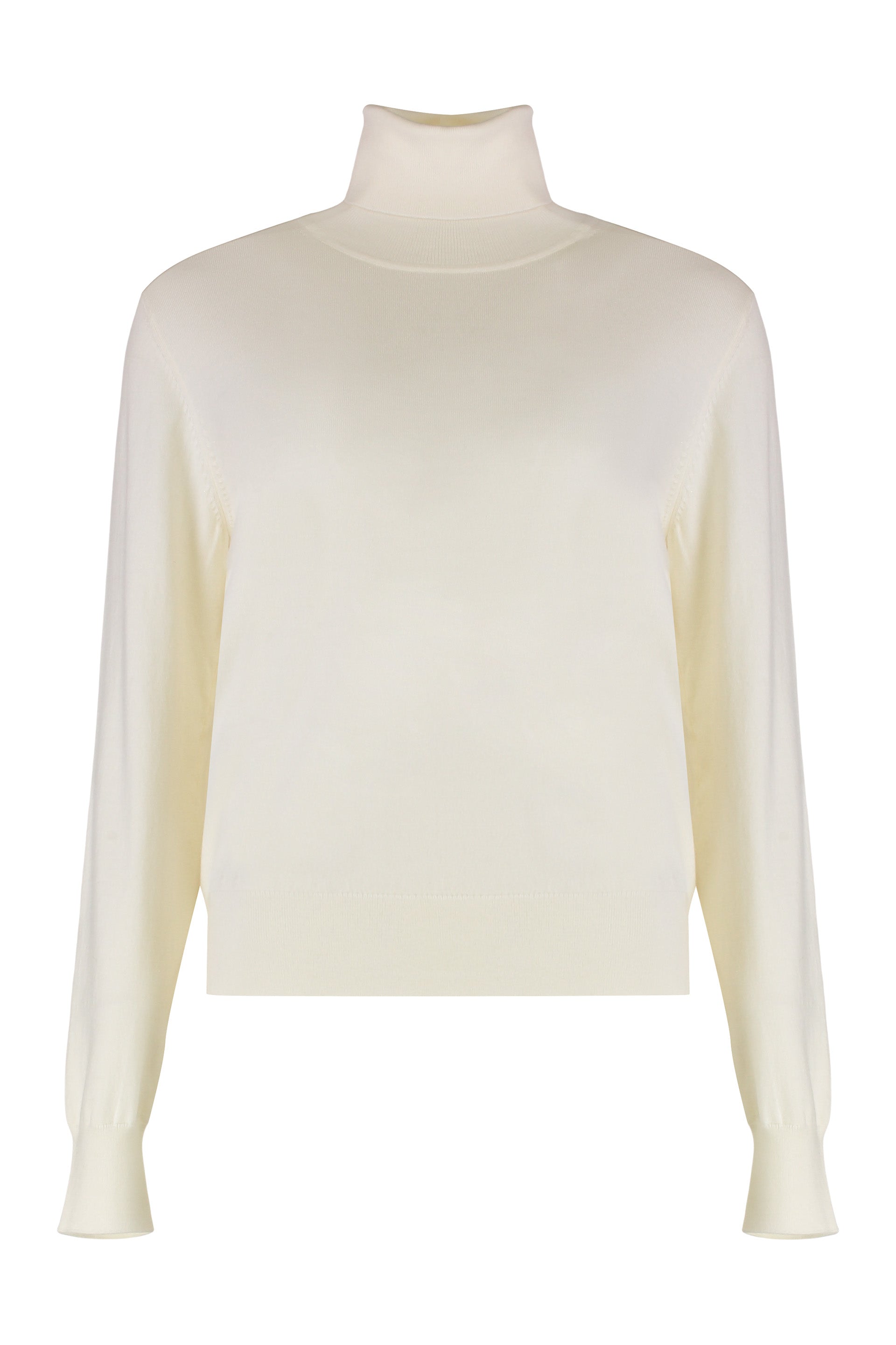 PAROSH Wool and Cashmere Turtleneck Pullover