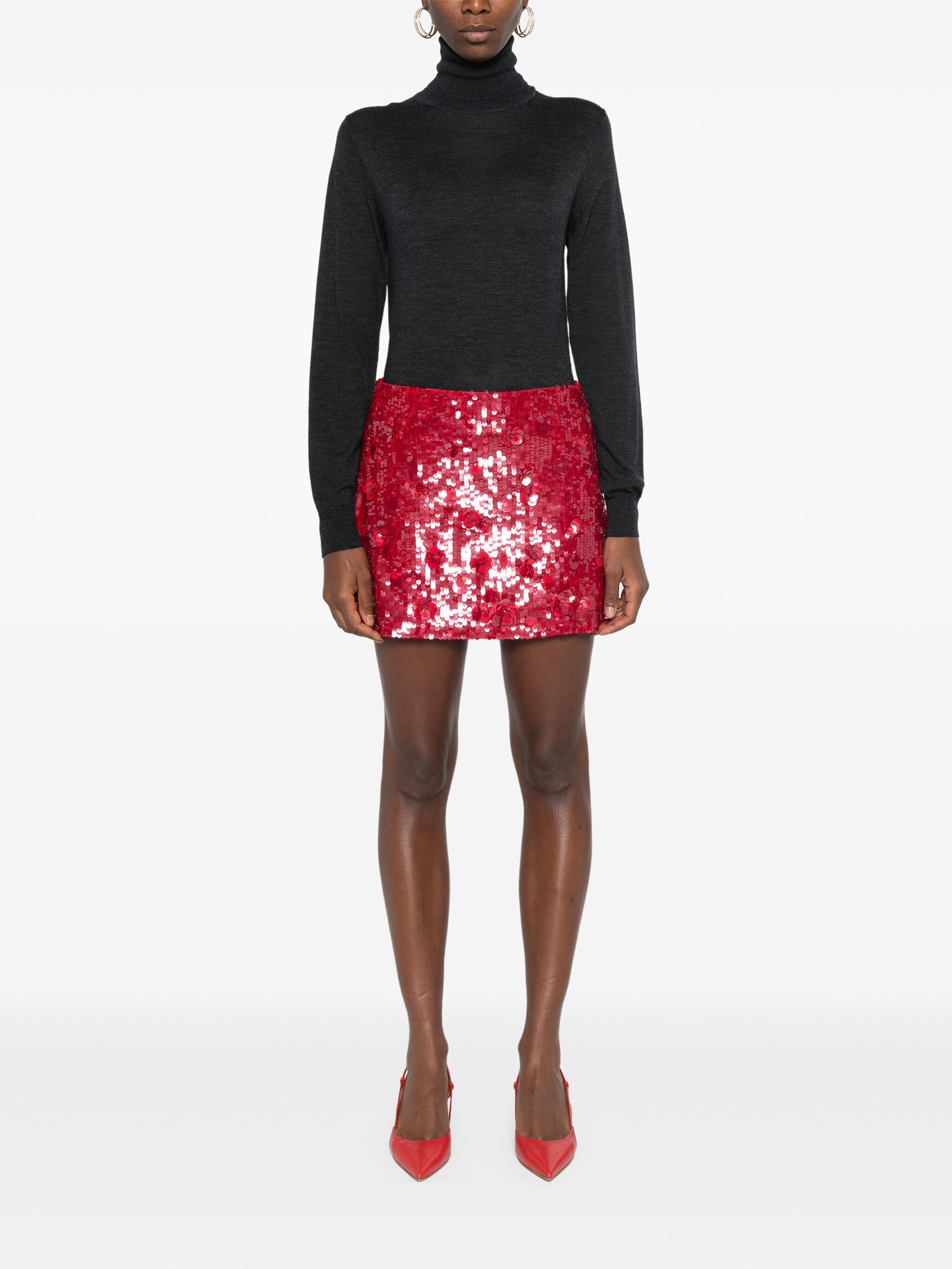 PAROSH Elegant Women's Mini Sweater for FW24