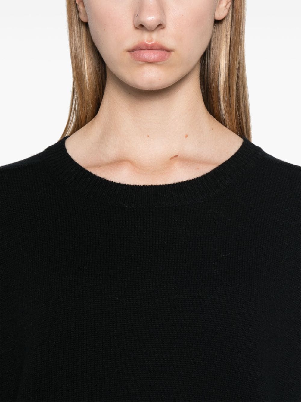 PAROSH Ribbed Wool-Cashmere Blend Sweater for Women