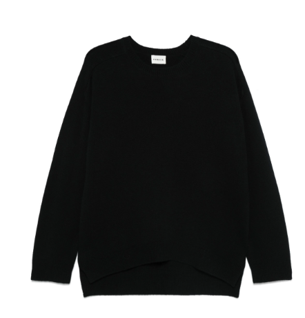 PAROSH Ribbed Wool-Cashmere Blend Sweater for Women