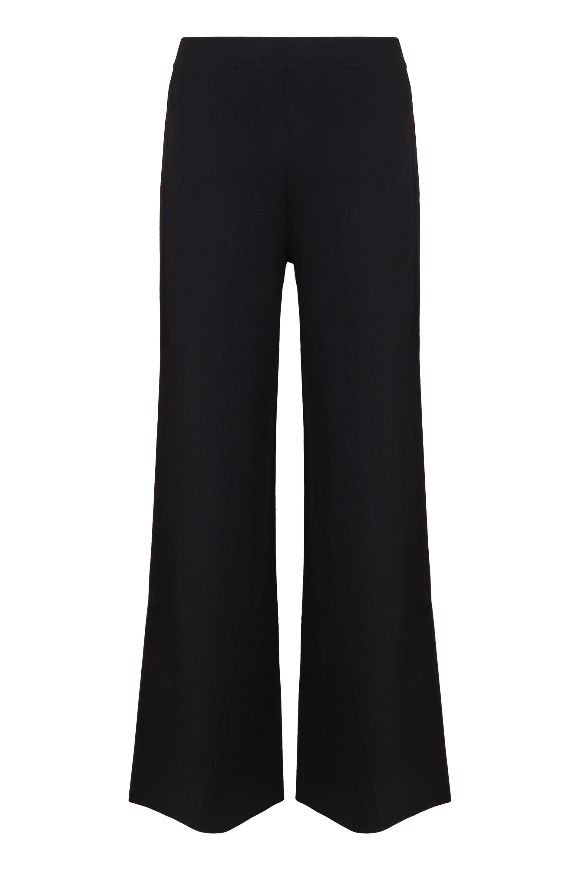 PAROSH Knit Trousers with Elasticated Waistband for Women