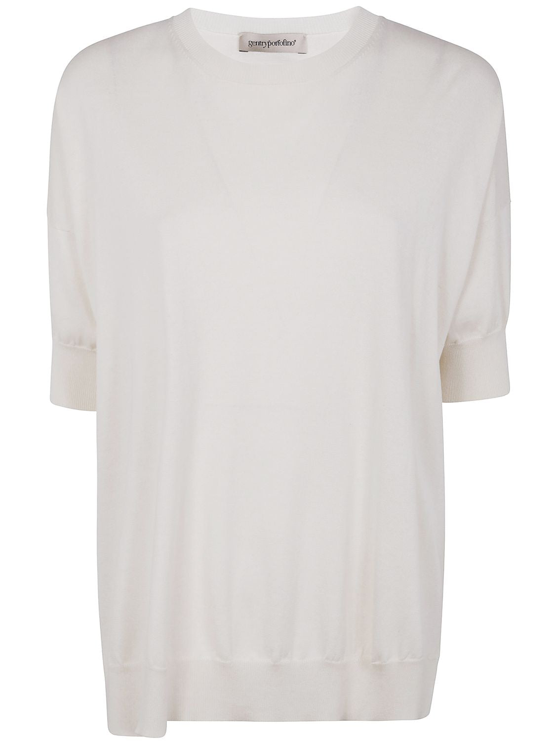 GENTRY PORTOFINO Round Neck Knit Sweater for Women