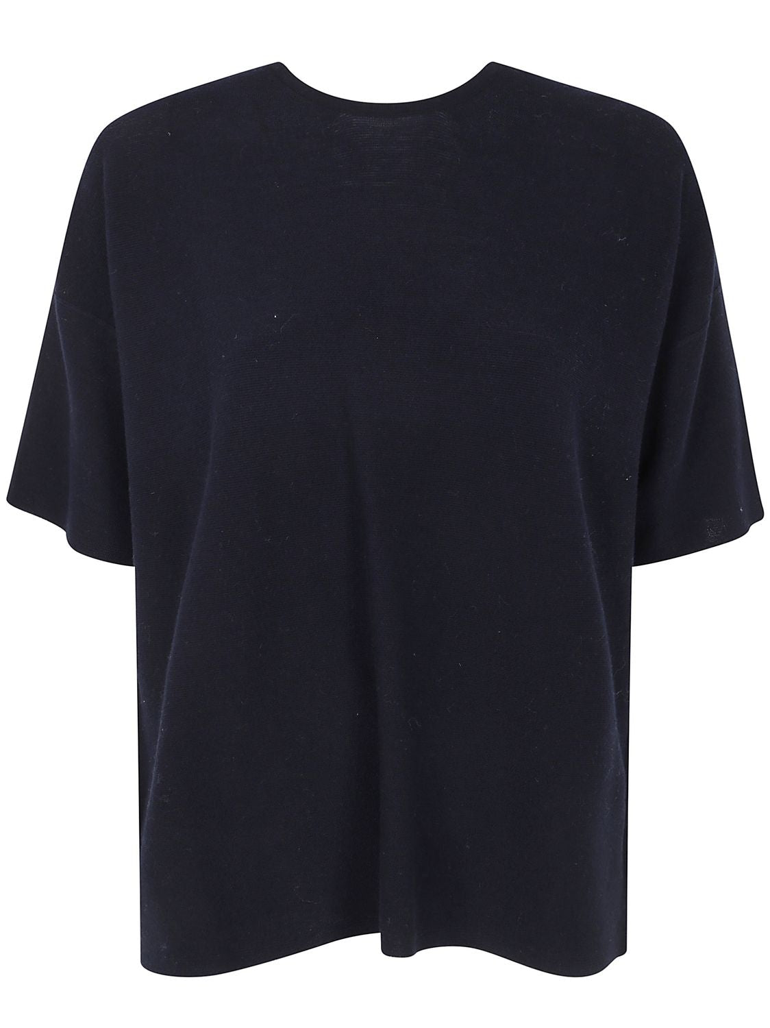 GENTRY PORTOFINO Short Sleeves Round Neck Knit Sweater