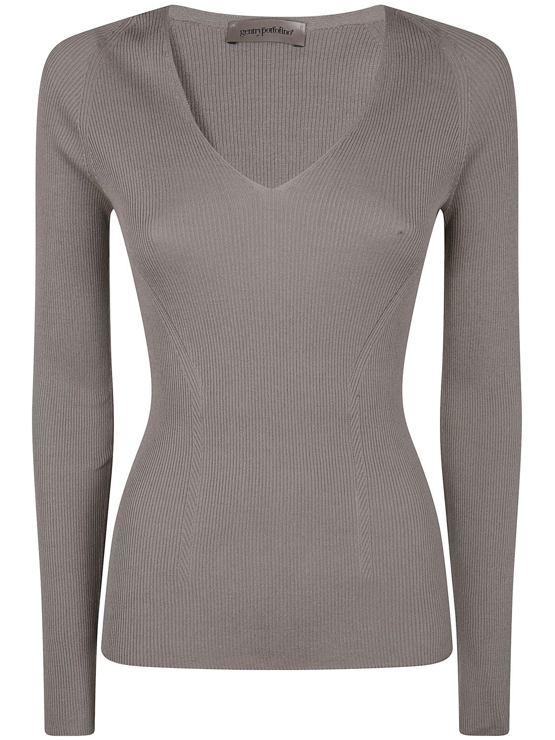 GENTRY PORTOFINO V-Neck Knit Sweater