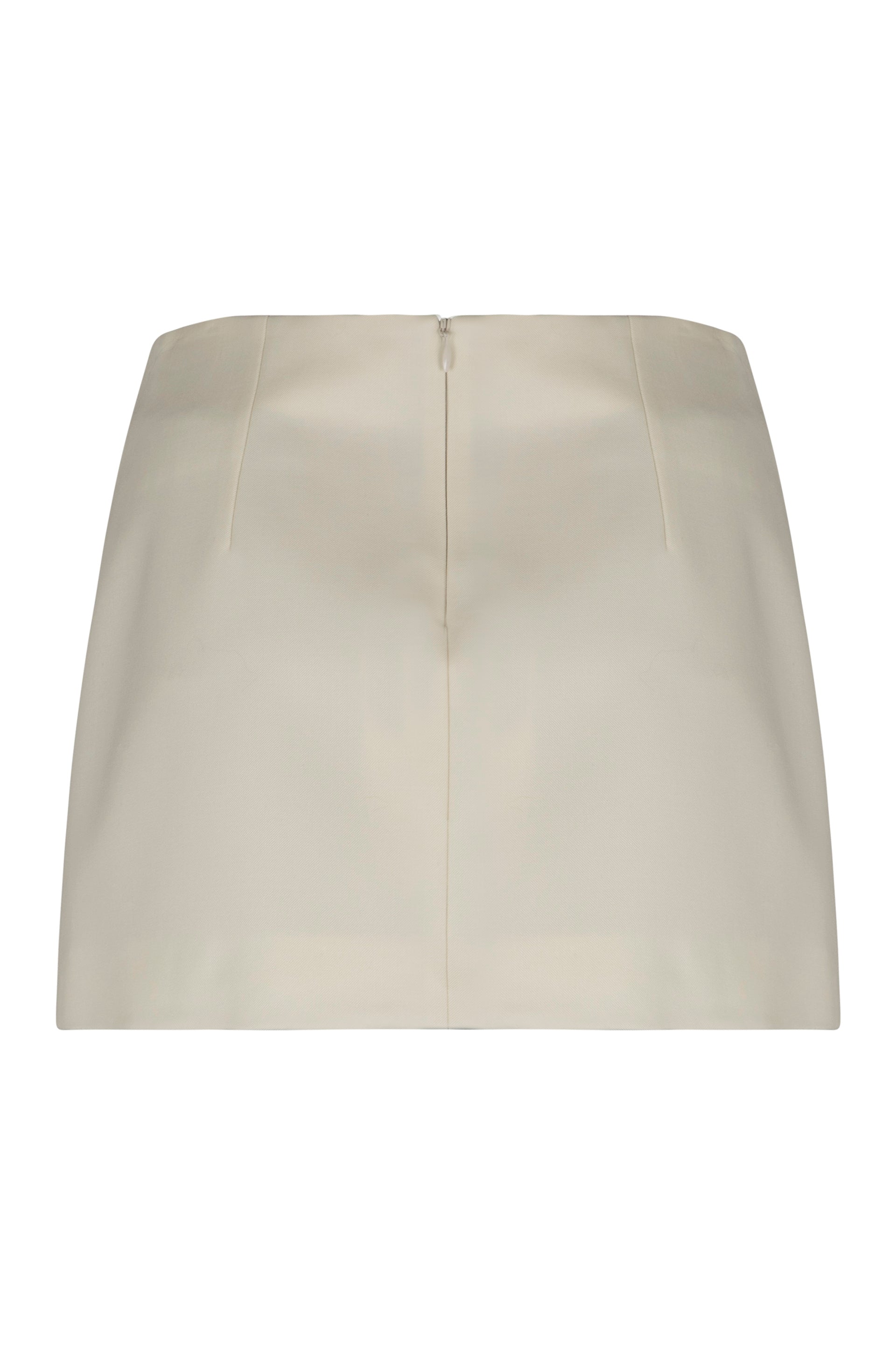 PAROSH Chic Virgin Wool Mini Skirt for Women