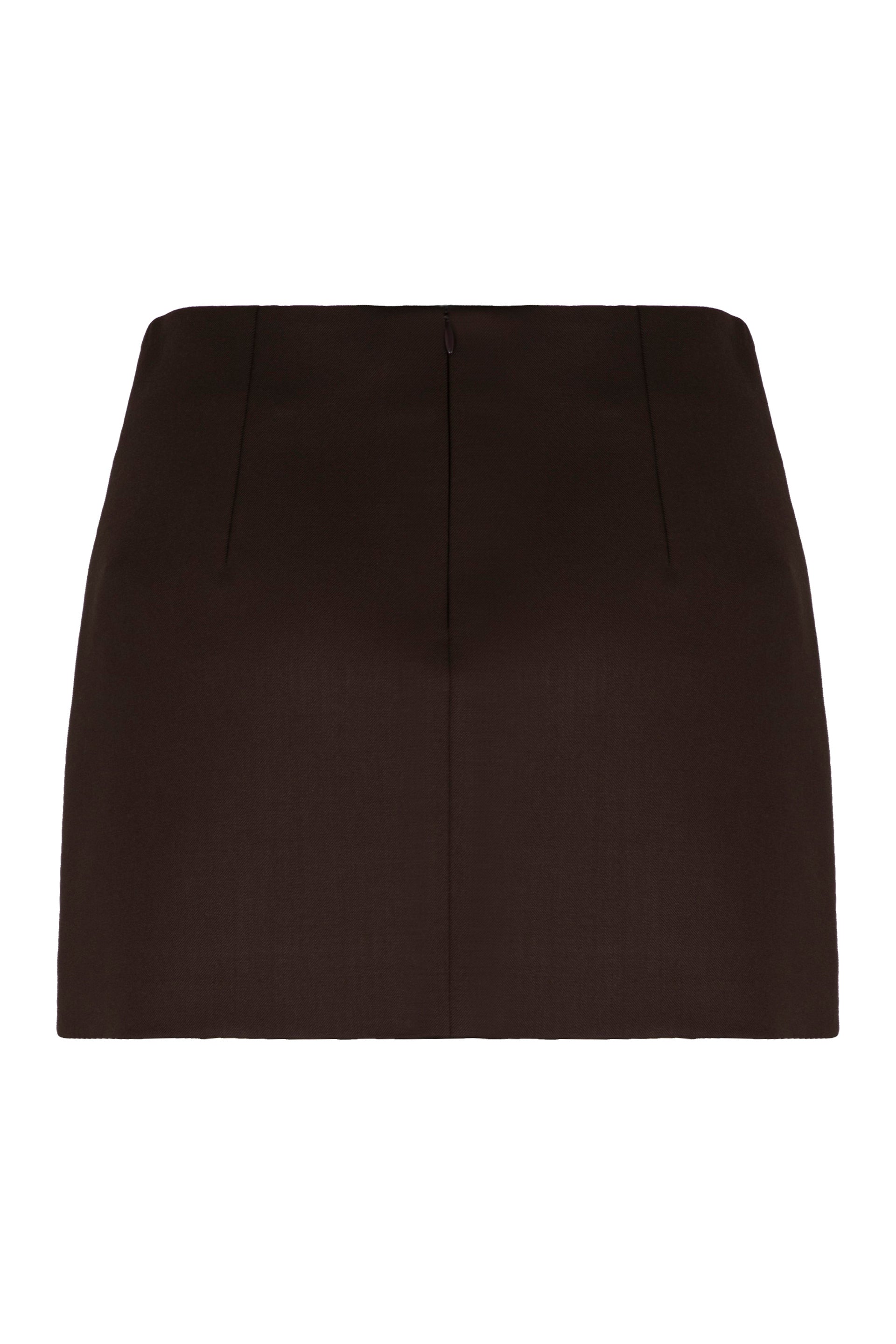 PAROSH Wool Mini Skirt for Women