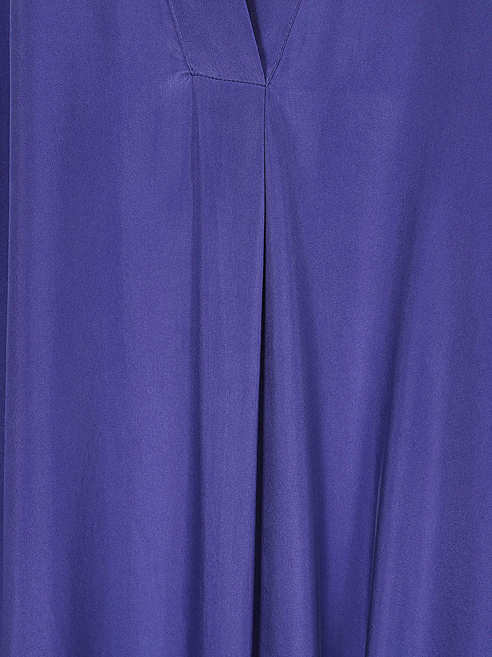 PAROSH Silk V-Neck Long Dress with Side Slits for Women