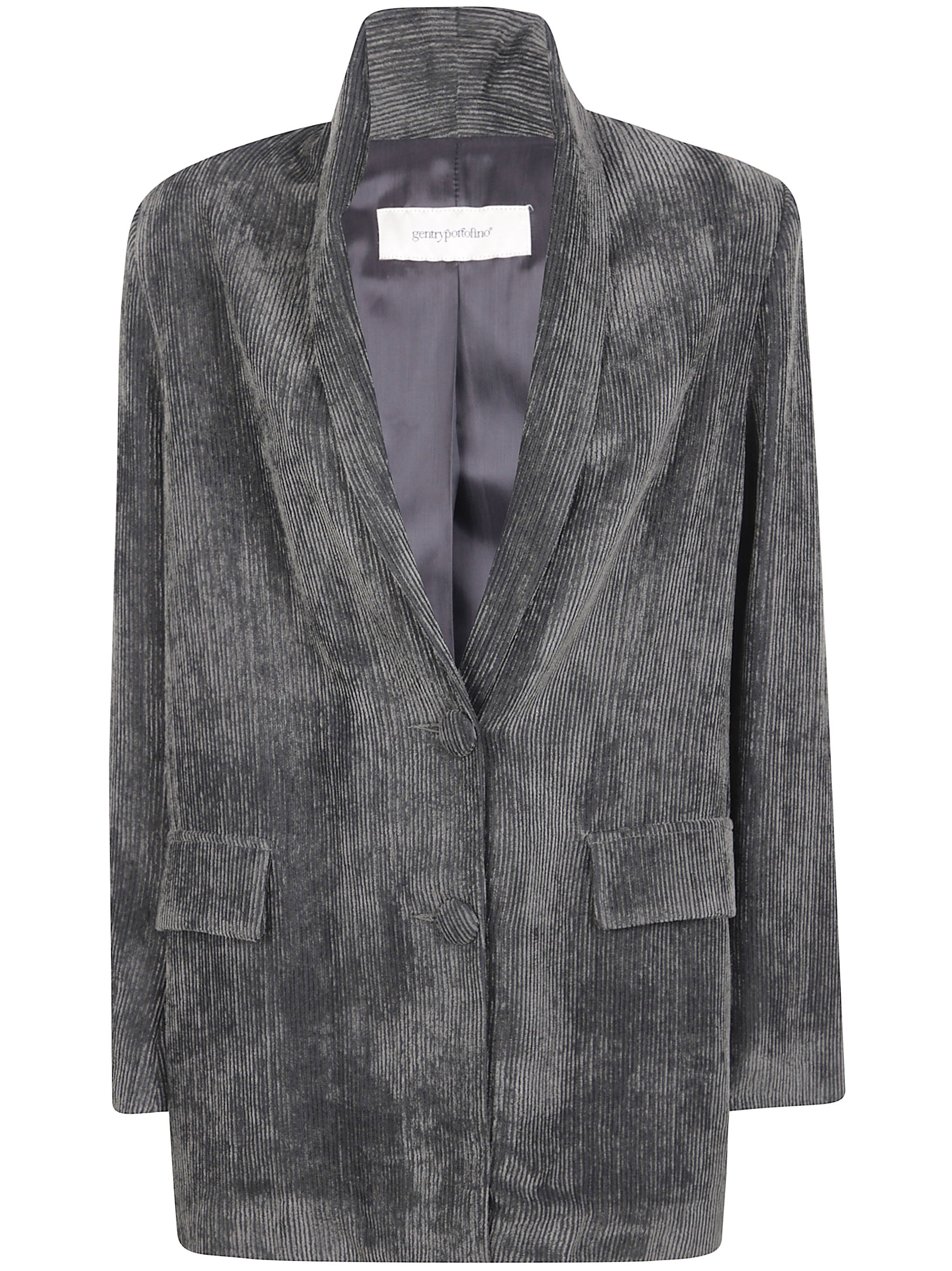 GENTRY PORTOFINO Oversized Woven Jacket for Women - Fall 2025