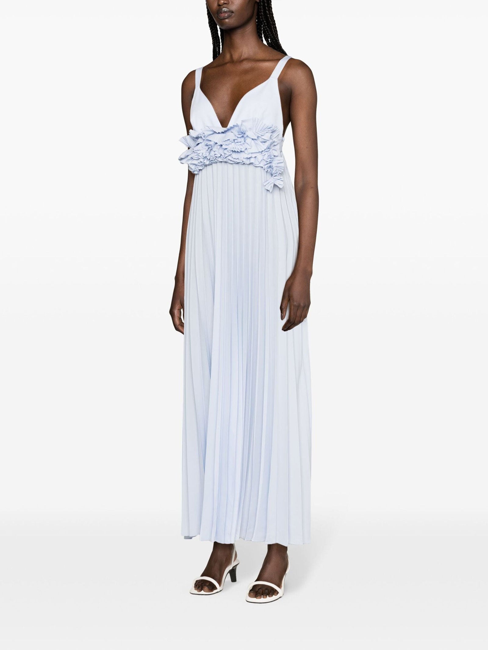 PAROSH Clear Blue Mini Dress for Women