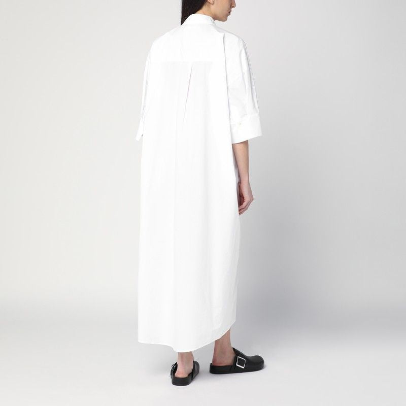 PAROSH Chic Cotton Chemise Dress for Women - SS25