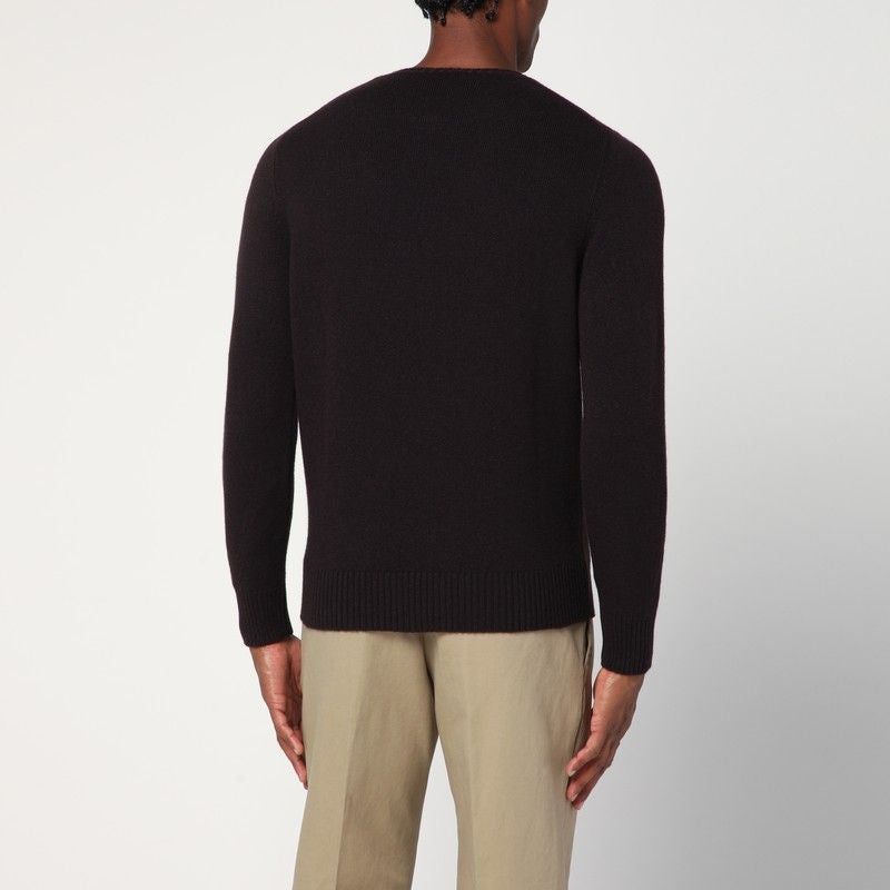 DRUMOHR Classic Round-Neck Cashmere Sweater for Men