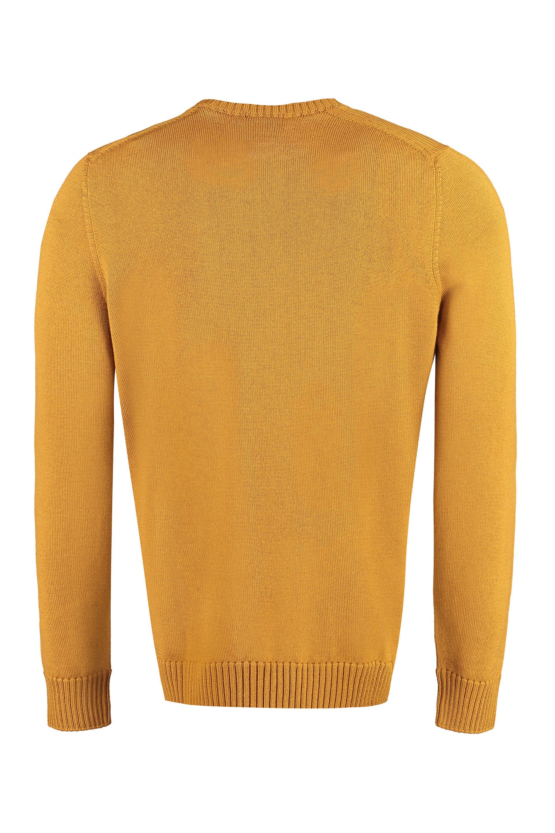DRUMOHR Ribbed Knit Merinos Wool Pullover for Men