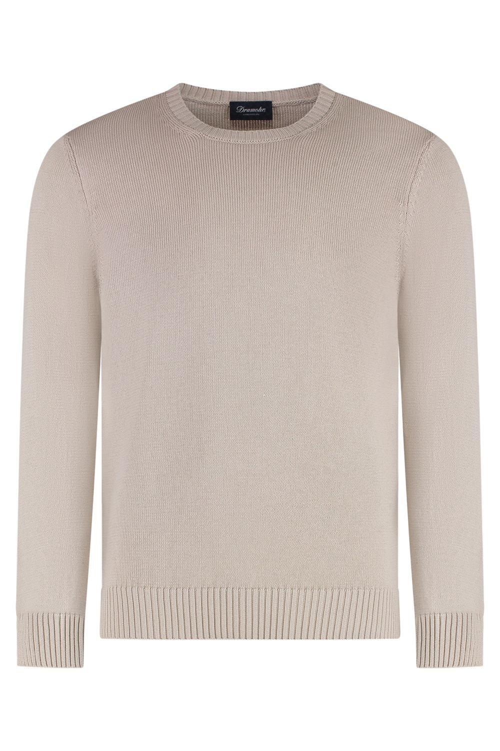 DRUMOHR Cotton Crew-Neck Sweater for Men - SS25