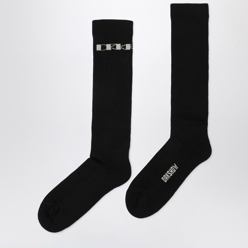 DRKSHDW Ribbed Cotton Blend Socks with Logo