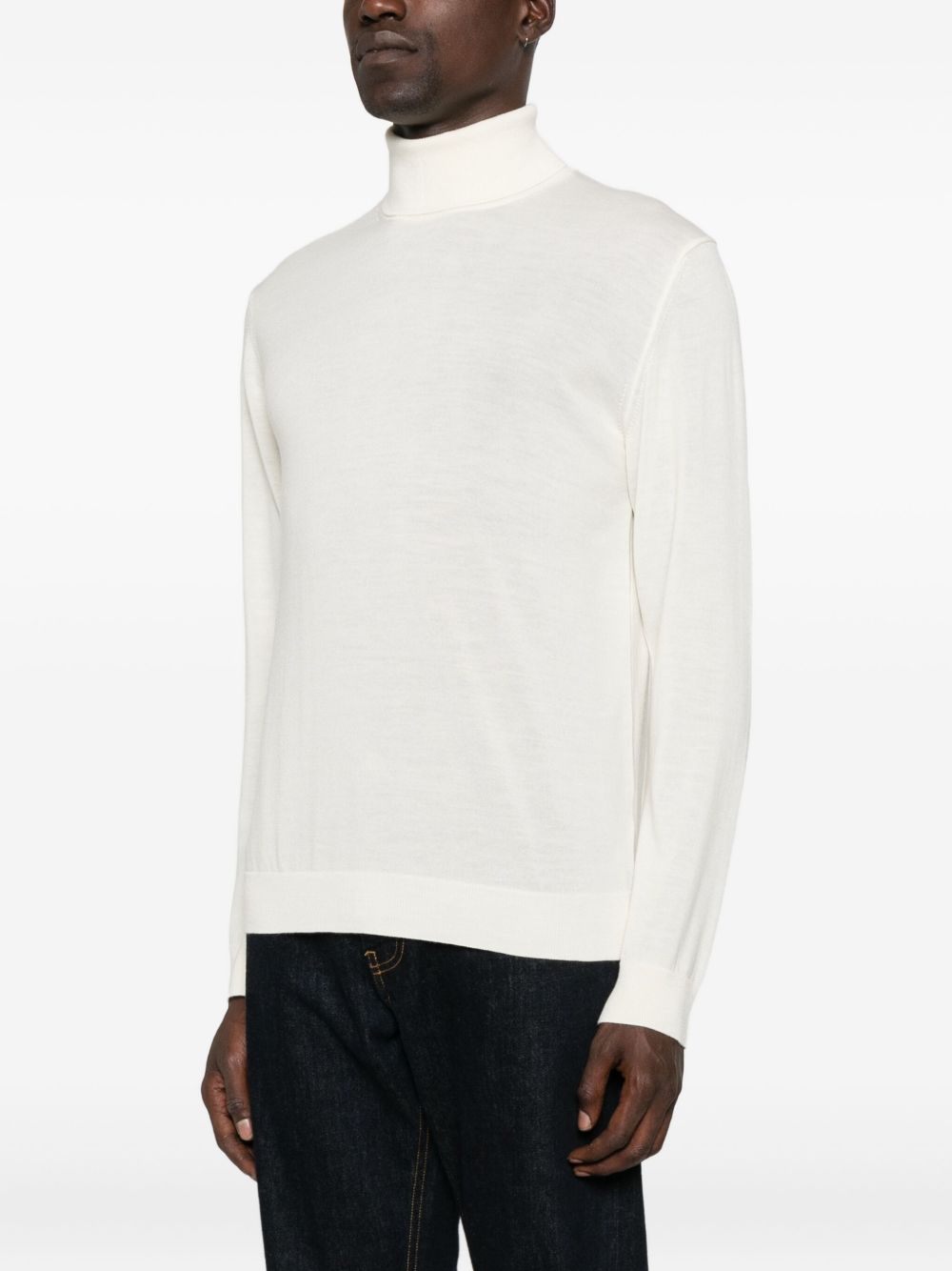 DANIELE FIESOLI Men's Sophisticated Merino Wool Sweater