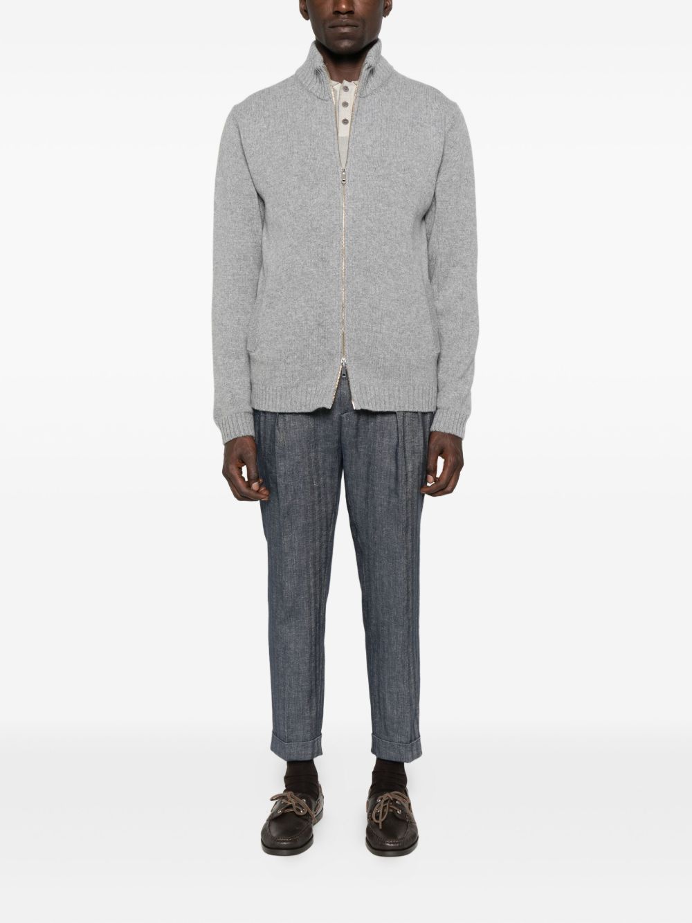 DANIELE FIESOLI Men's Comfortable Wool Sweater