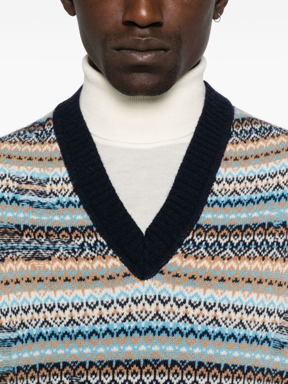 DANIELE FIESOLI Multicolour Men's Sweater - Perfect for FW25
