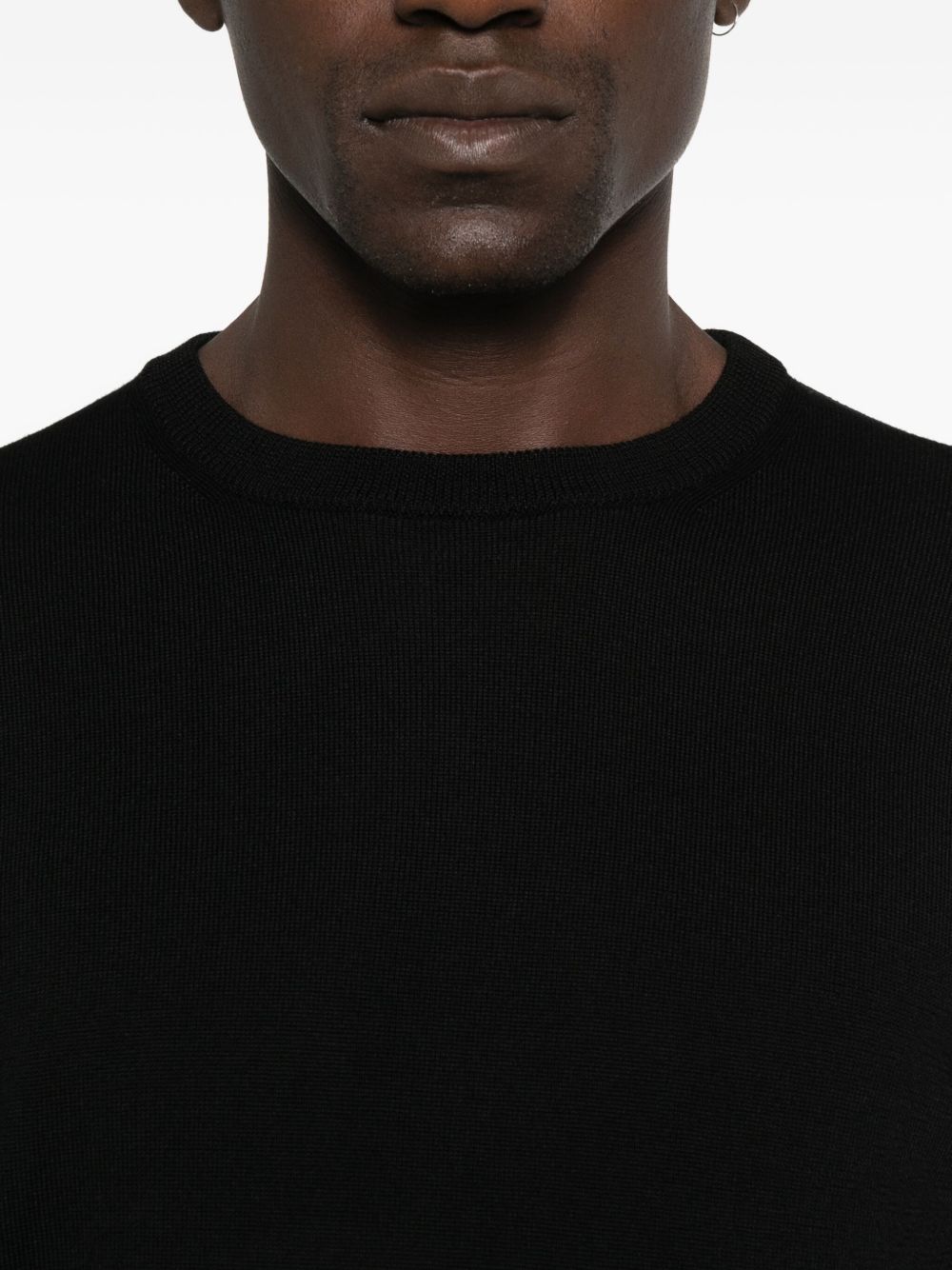 DANIELE FIESOLI Men's Merino Wool Crew Neck Sweater