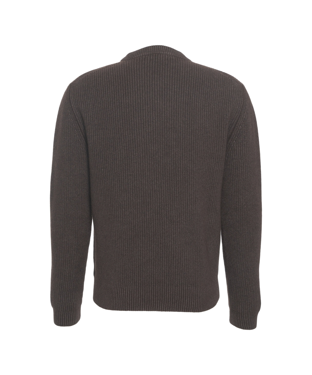 DANIELE FIESOLI Classic Ribbed Cashmere Pullover for Men - FW25