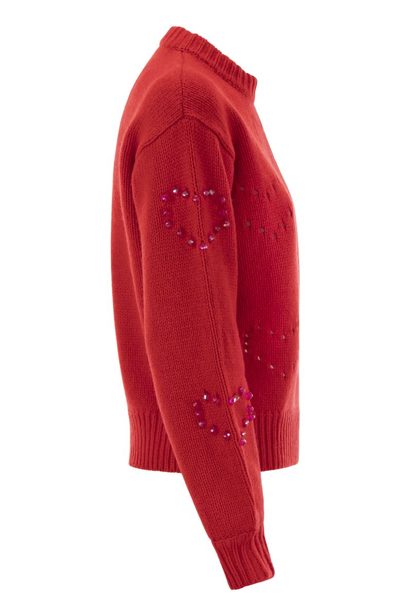 MC2 SAINT BARTH Chic Heart Pattern Sweater