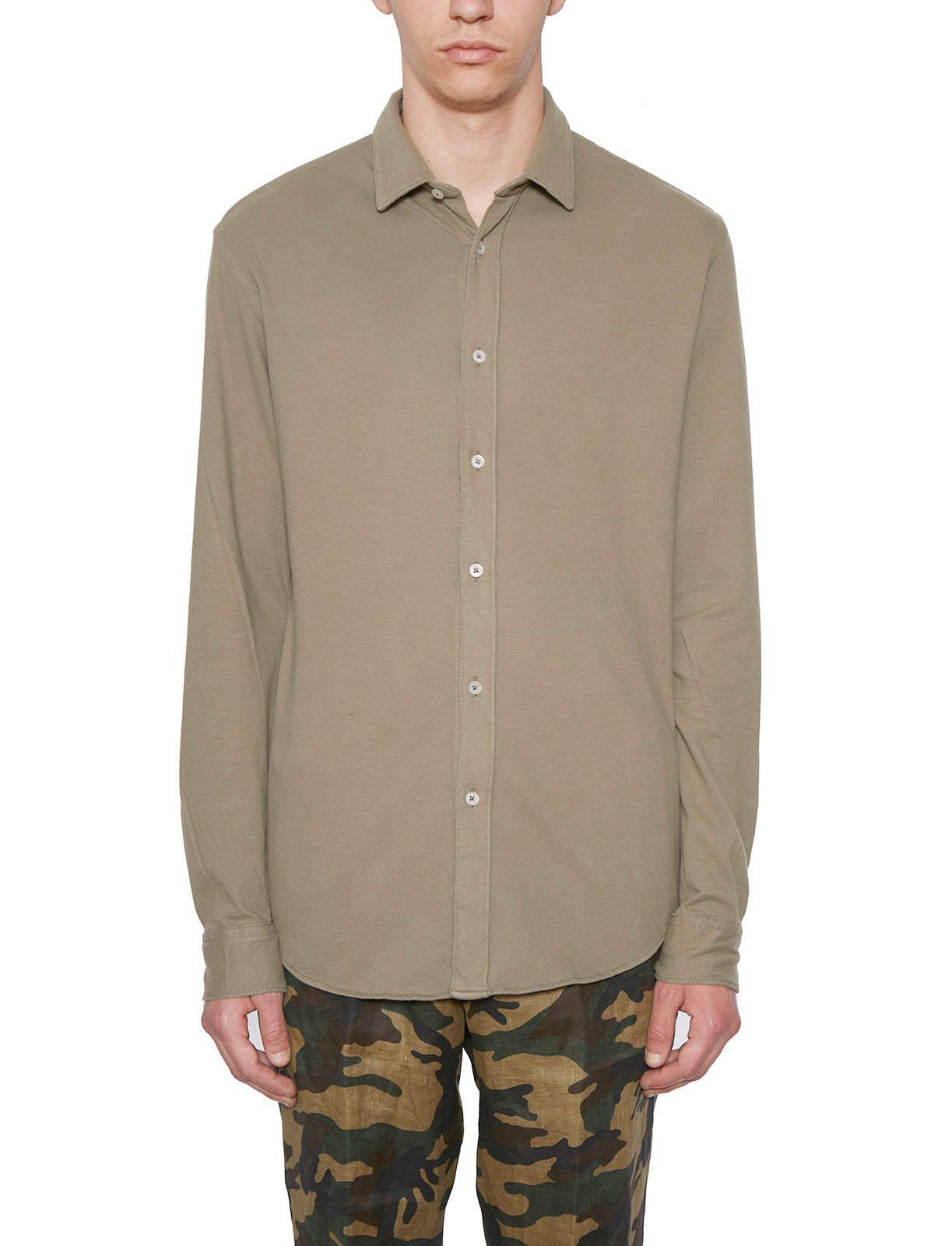 DANIELE ALESSANDRINI Classic Cotton Button-Up Shirt (40)