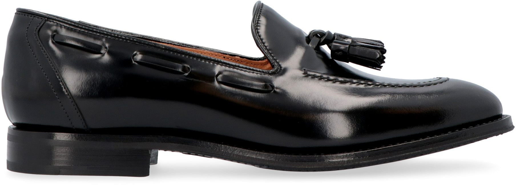 CHURCH'S Brushed Leather Loafers with Round Almond Toes