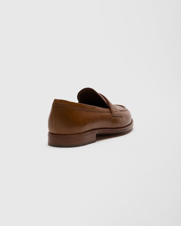 CHURCH'S Heswall Almond Toe Leather Loafers for Women