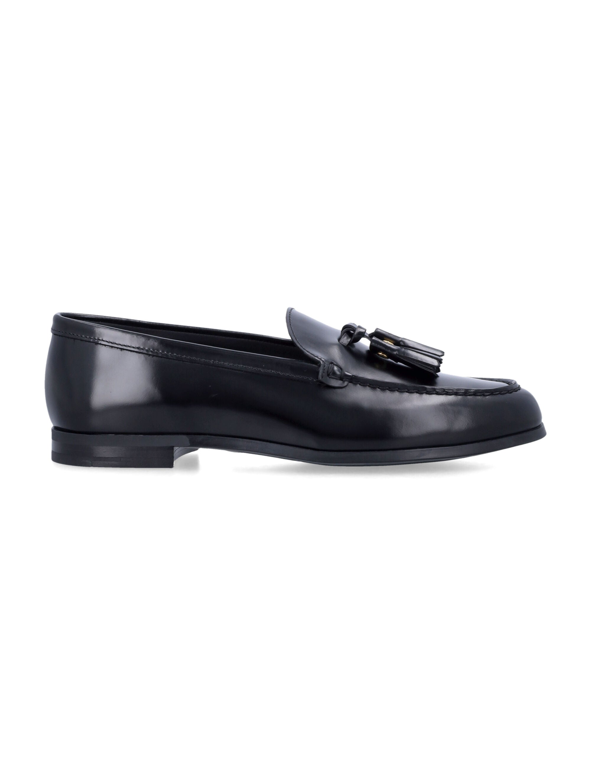 CHURCH'S Polished Leather Loafer with Tassels - 2.5cm Heel