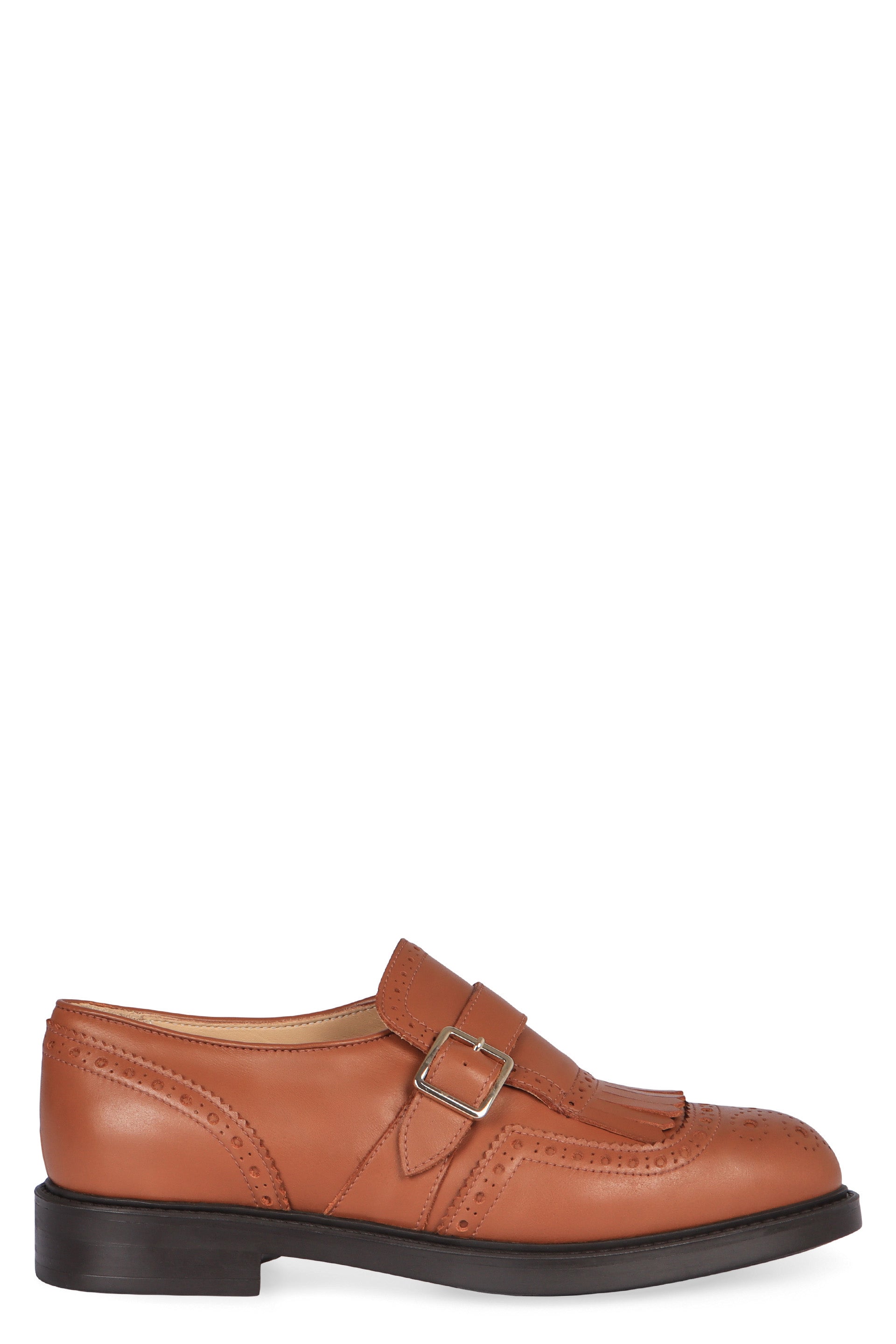 DOUCAL'S Monk-Strap Leather Shoes