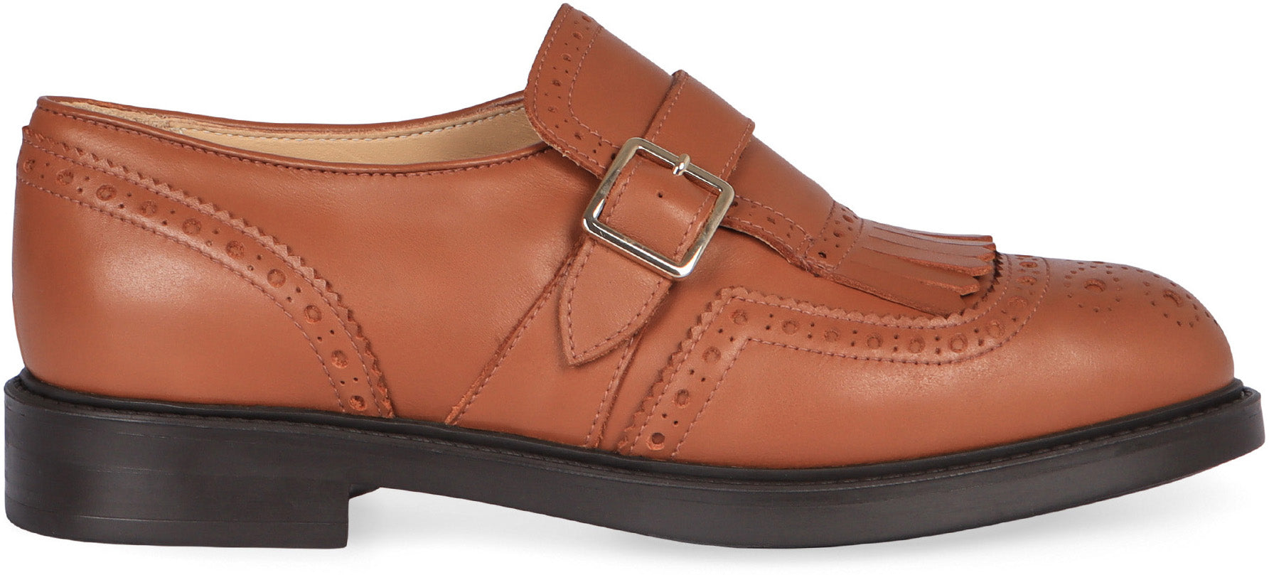 DOUCAL'S Monk-Strap Leather Shoes