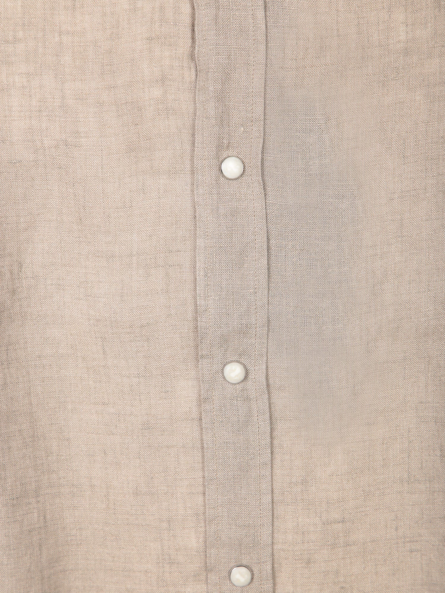 DELL'OGLIO Classic Long Sleeve Linen Shirt for Men