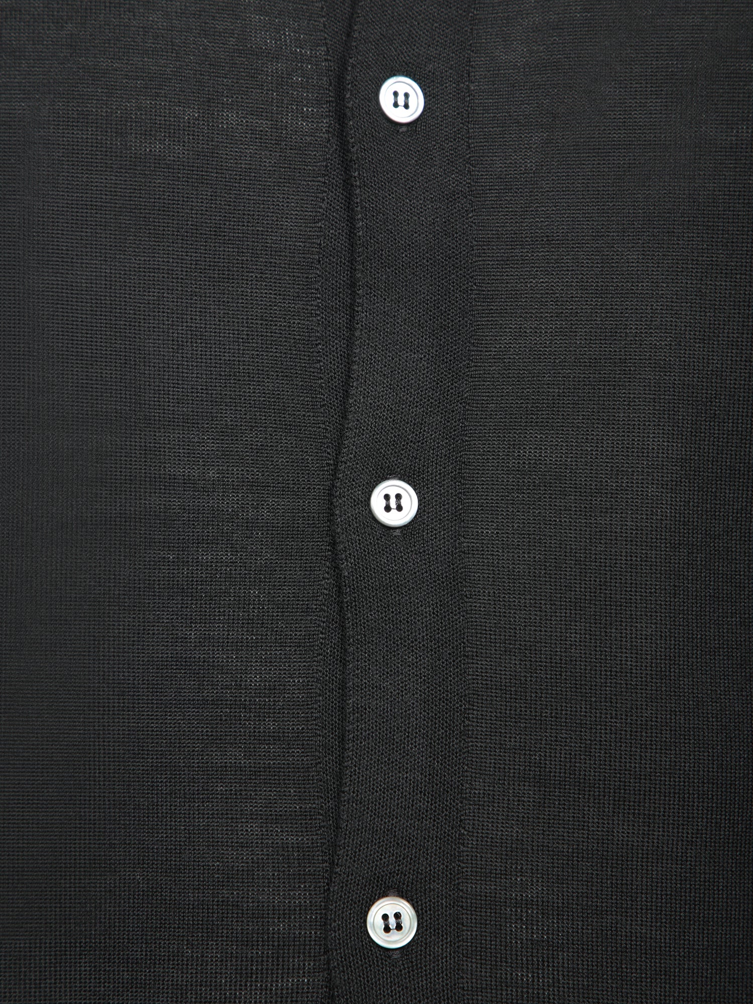 DELL'OGLIO Classic Black Shirt for Men - Premium 100% Virgin Wool