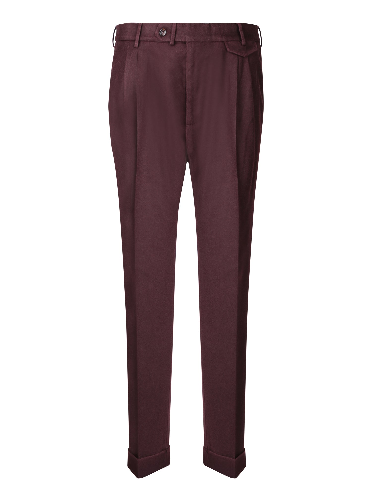 DELL'OGLIO Classic Mid-Rise Trousers