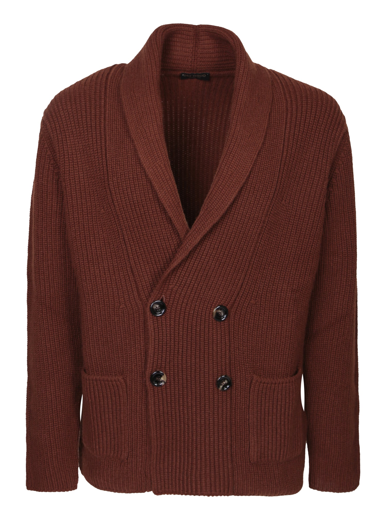 DELL'OGLIO Luxurious Double-Breasted Cardigan for Men