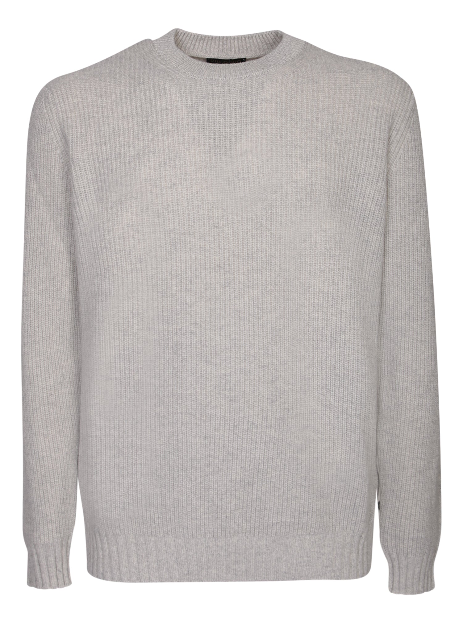 DELL'OGLIO Classic Round Neck Pullover in Luxury Knit