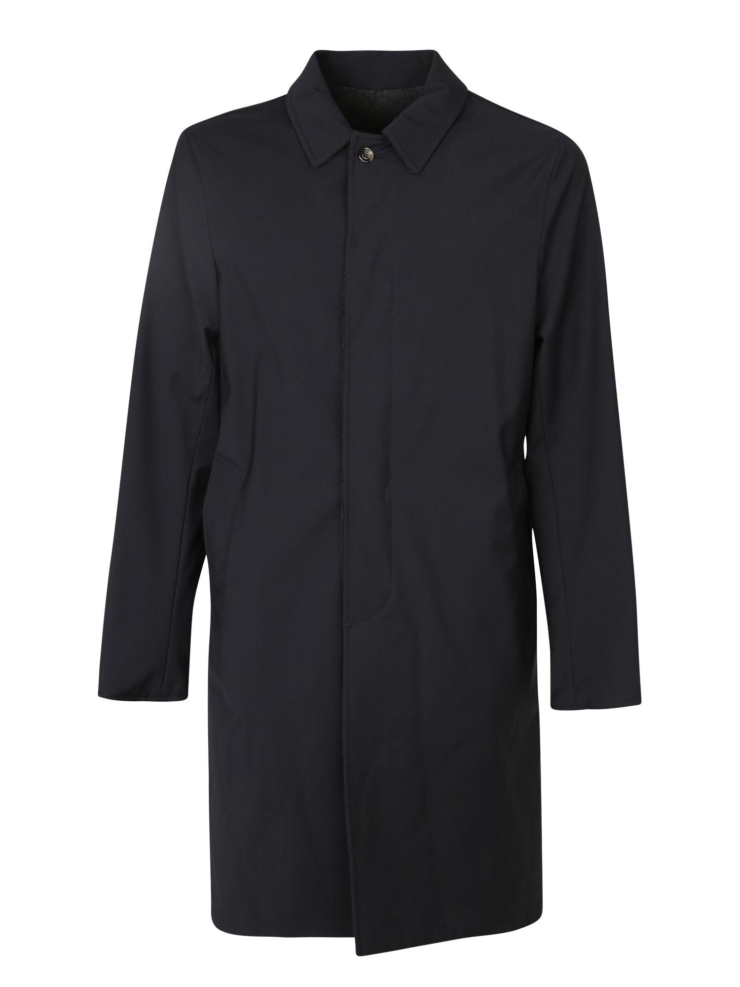 DELL'OGLIO Elegant Men's Raincoat with Cashmere Lining
