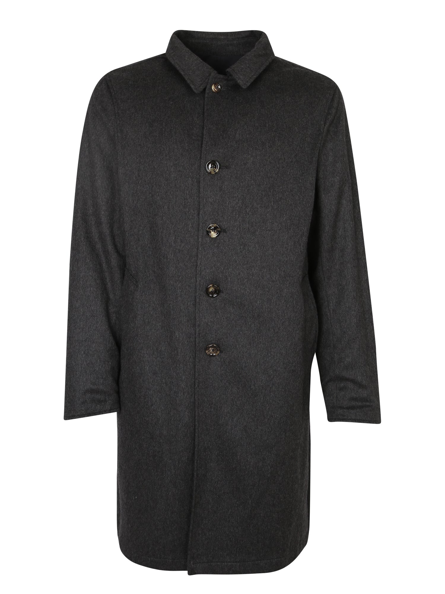 DELL'OGLIO Elegant Men's Raincoat with Cashmere Lining
