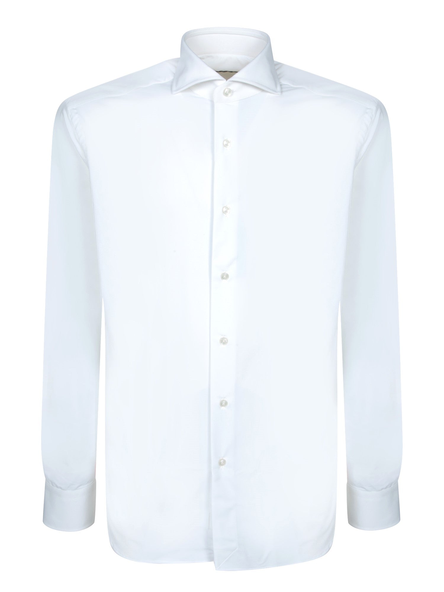 DELL'OGLIO Classic Long Sleeve White Shirt for Men