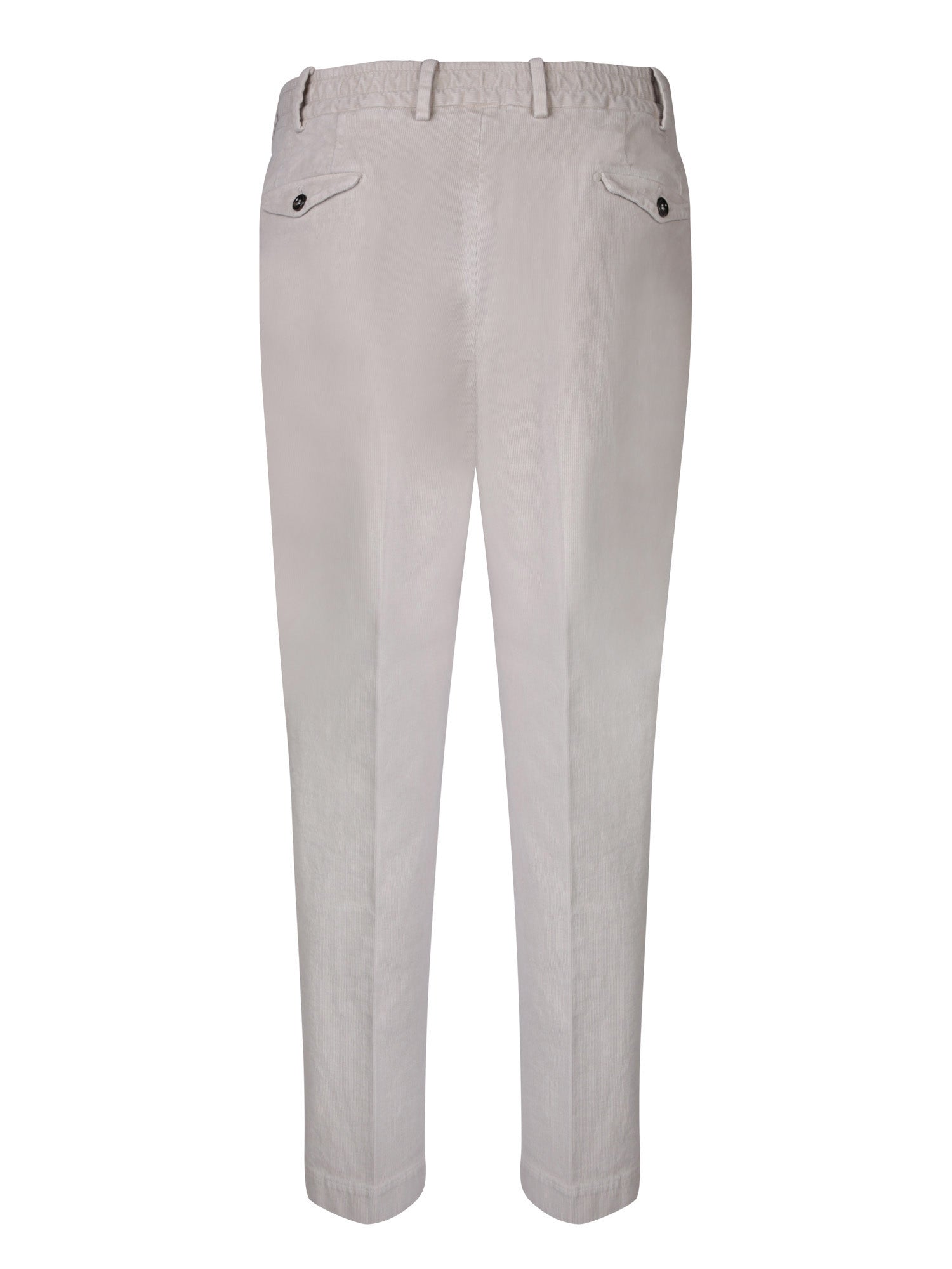 DELL'OGLIO Classic White Trousers for Men - Fall Winter 25/26