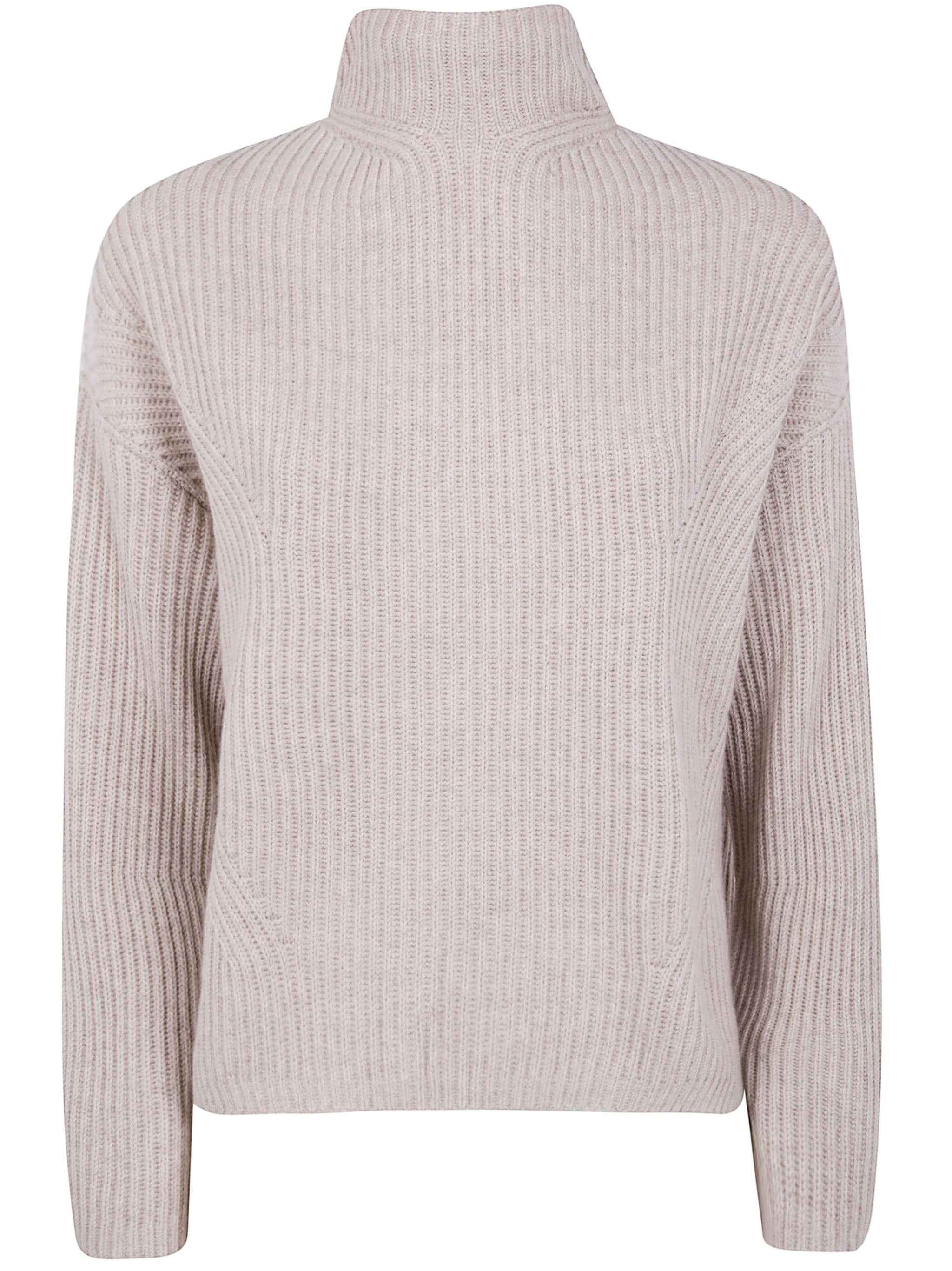 KUJTEN Turtleneck Sweater with Back Slit