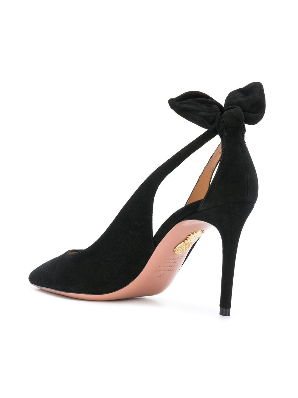 AQUAZZURA Deneuve Stiletto Pumps with Bow Detail