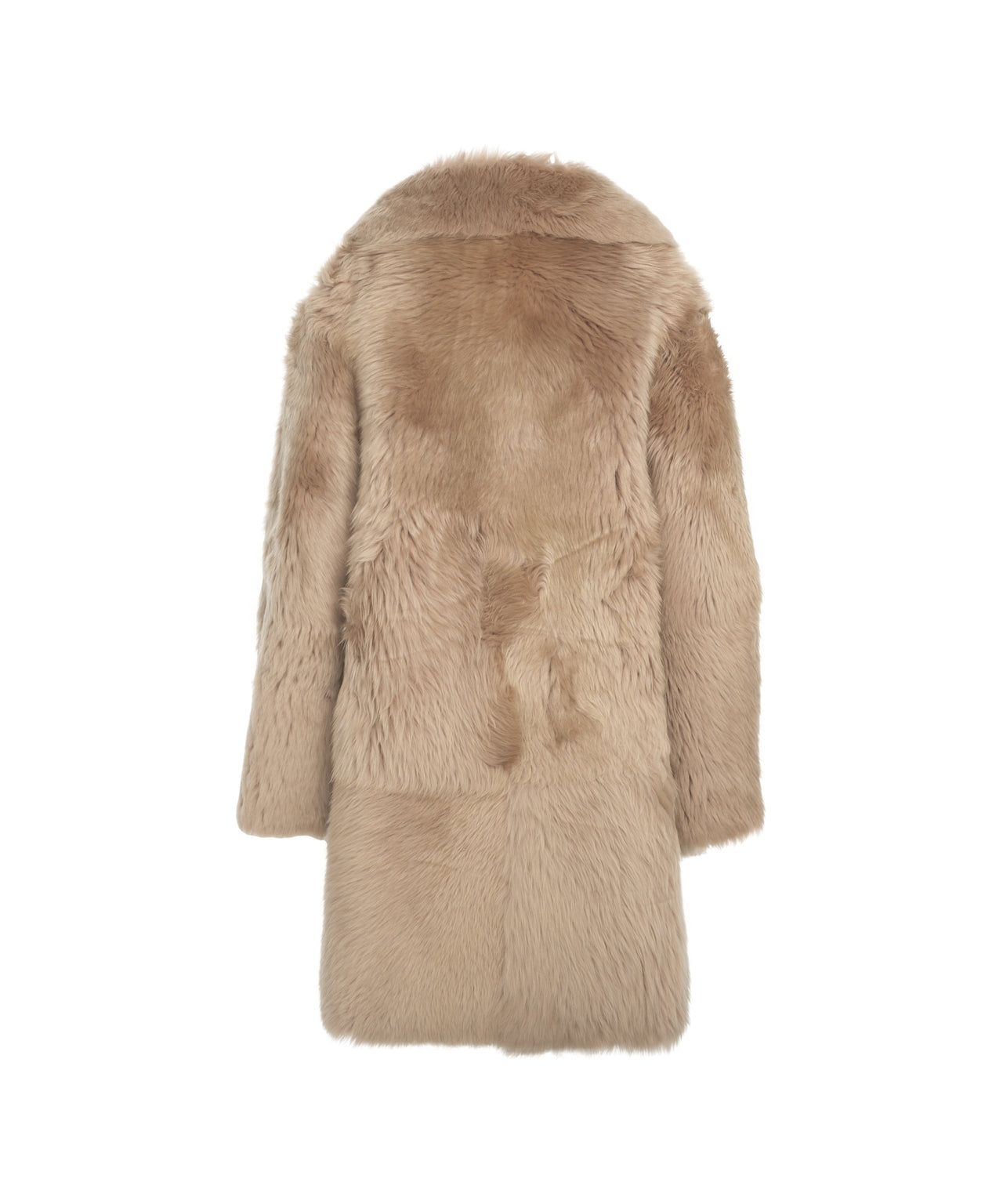 DESA 1972 Luxurious Lamb Fur Jacket with Scarf Collar