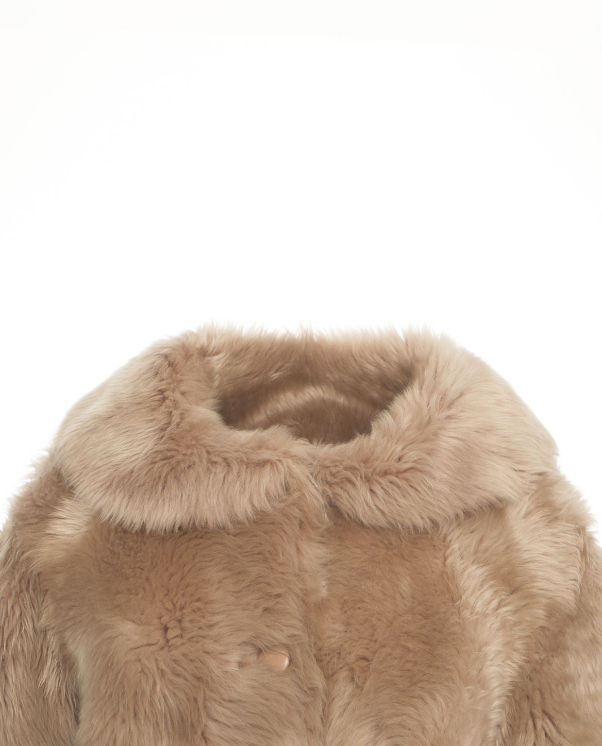 DESA 1972 Luxurious Lamb Fur Jacket with Scarf Collar
