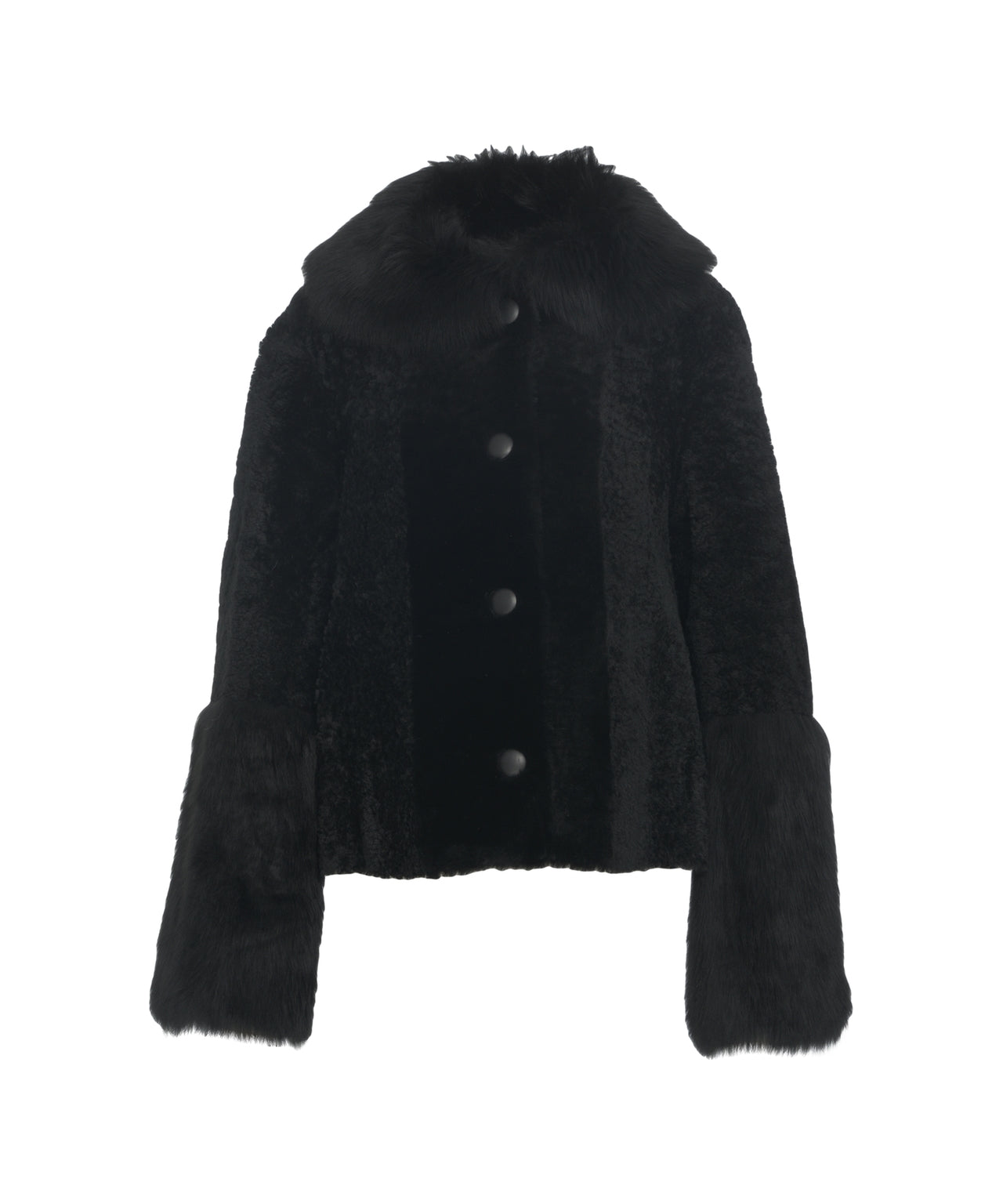 DESA 1972 Luxurious Sheepskin Jacket with Plush Fur Collar