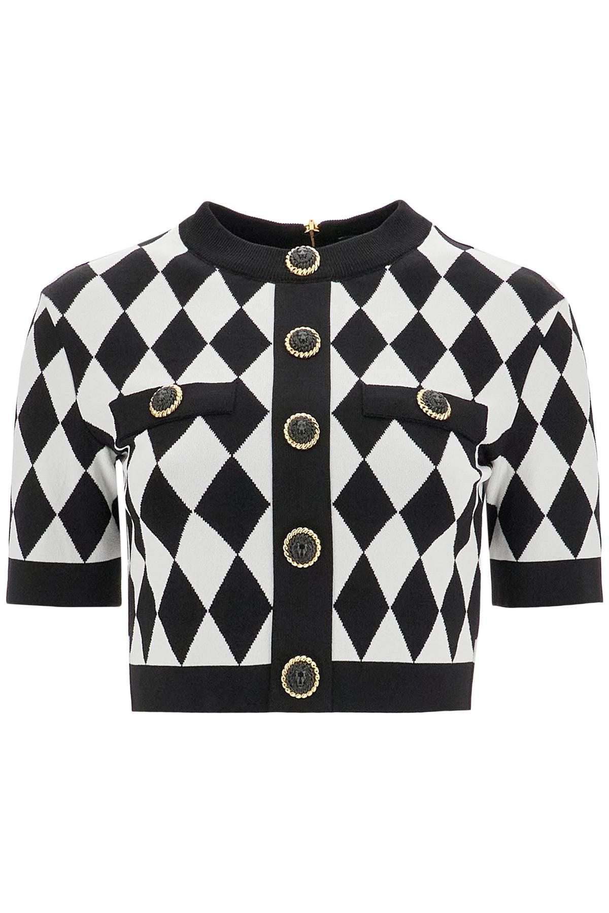 BALMAIN Embroidered Viscose Blend Top