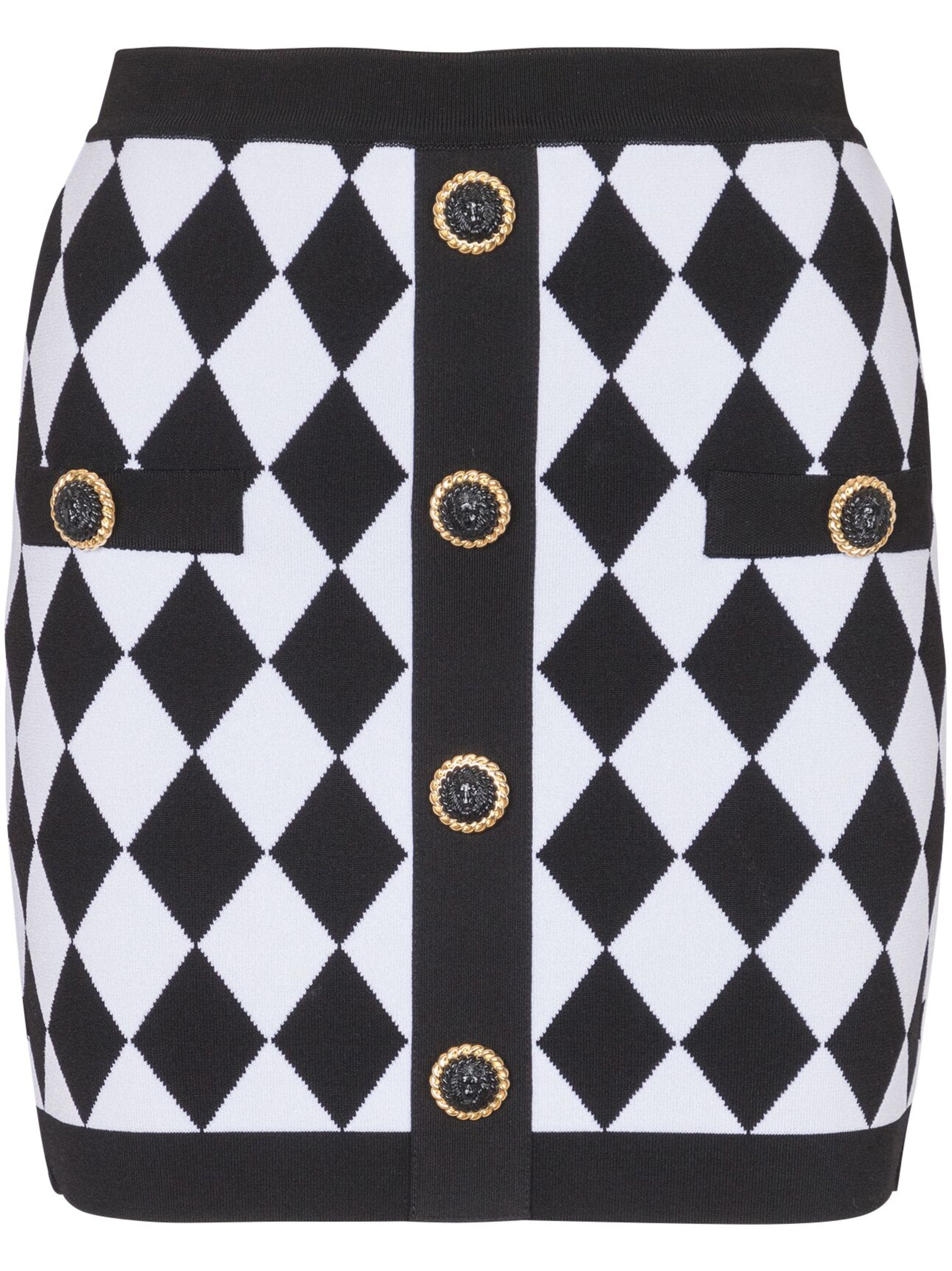 BALMAIN Cotton Mini Skirt for Women - FW24 Collection