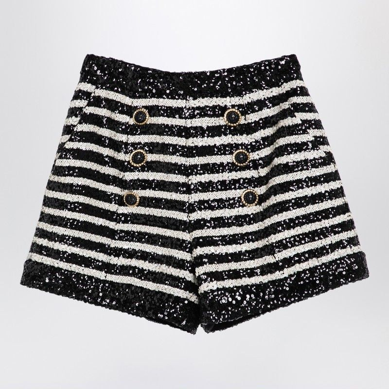 BALMAIN Sequin Mini Shorts
