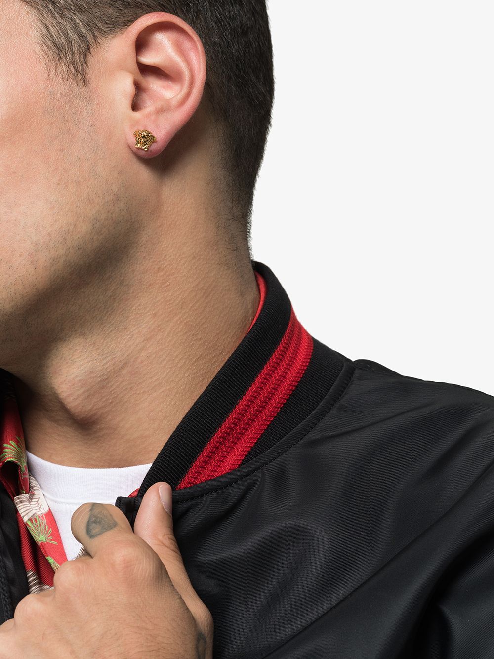 VERSACE Medusa Hardware Stud Earrings for Women