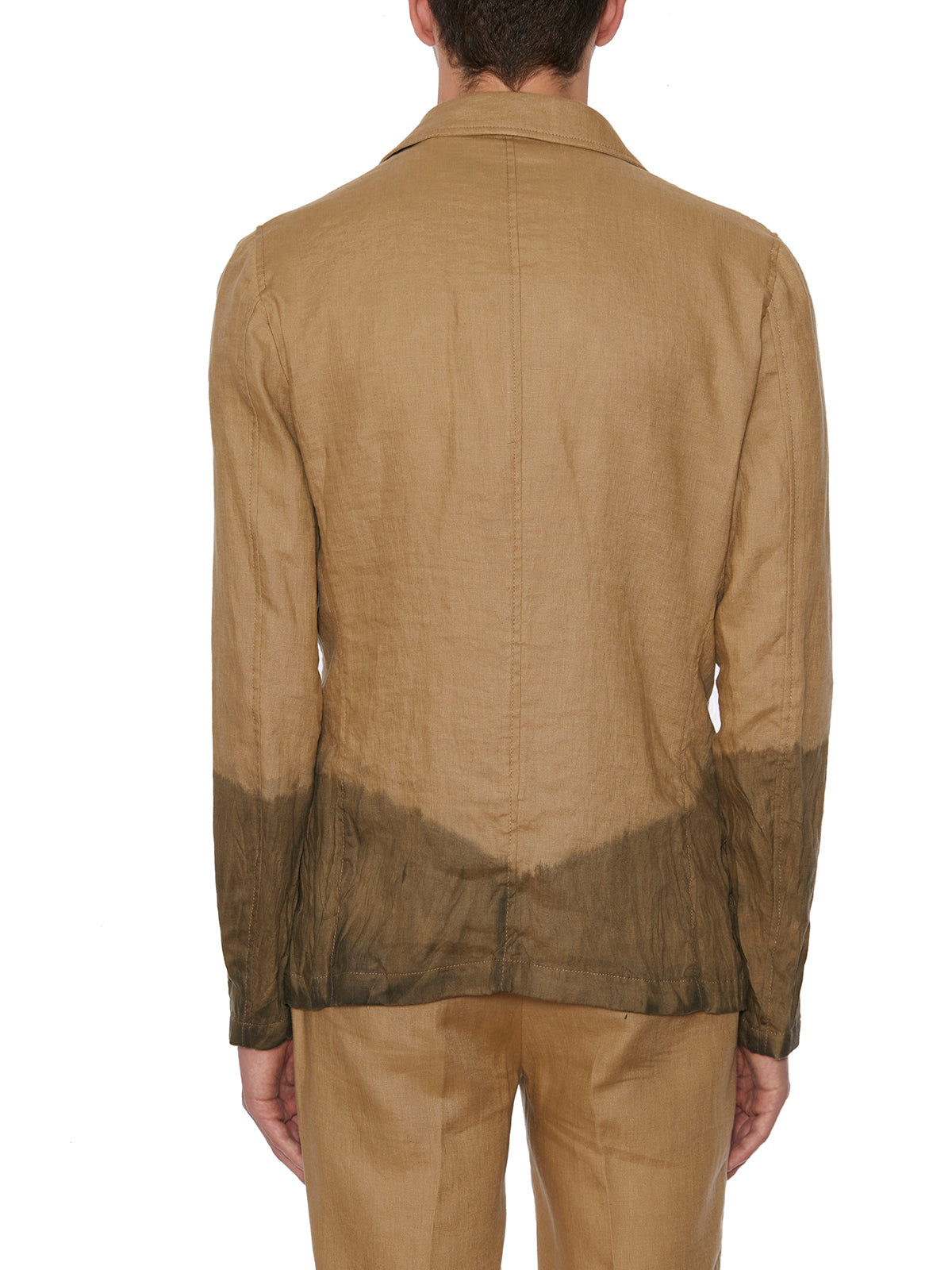 DANIELE ALESSANDRINI Men's Lightweight Linen Jacket - Size 48